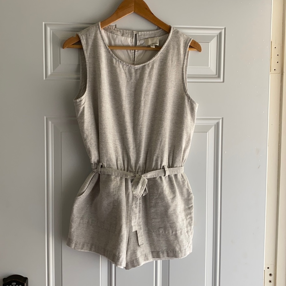 Anthropologie heather grey short romper